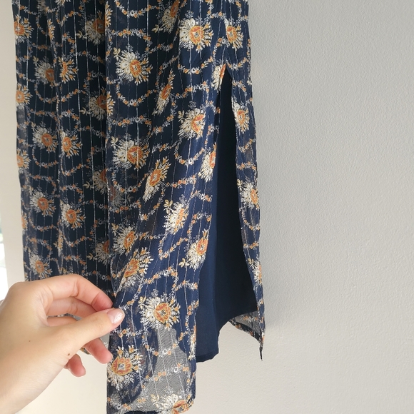 Club Monaco gold point halter silk dress - Picture 5 of 8